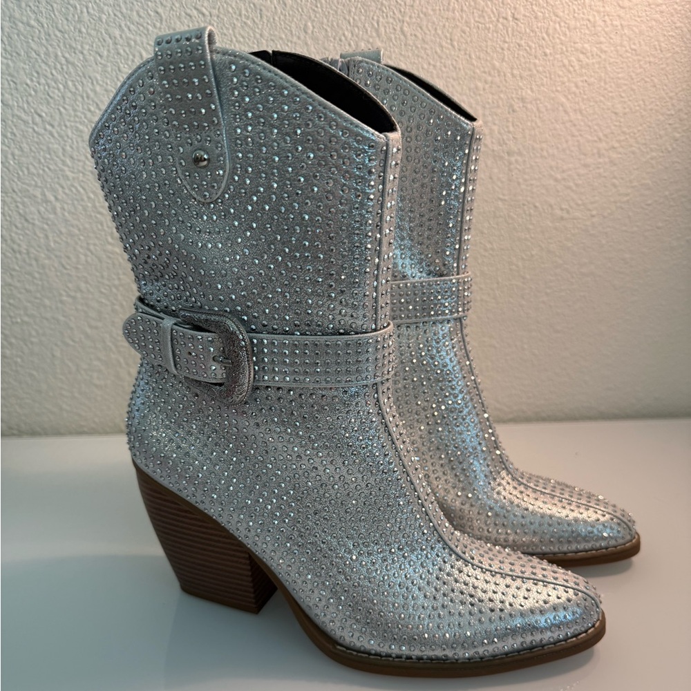 Silver Studded Boots